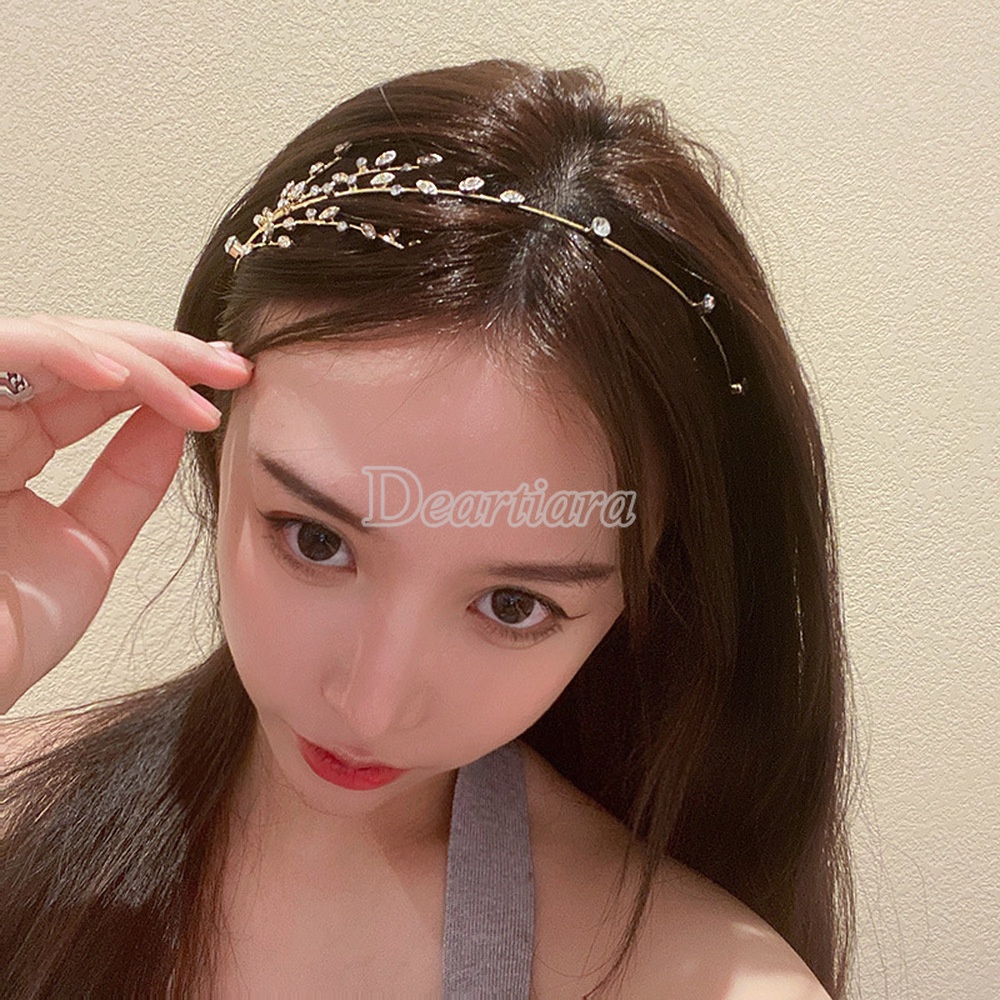 Fashionable and Simple New Diamond-studded Willow Headband Headband Net Celebrity Temperament Design Hair Accessories