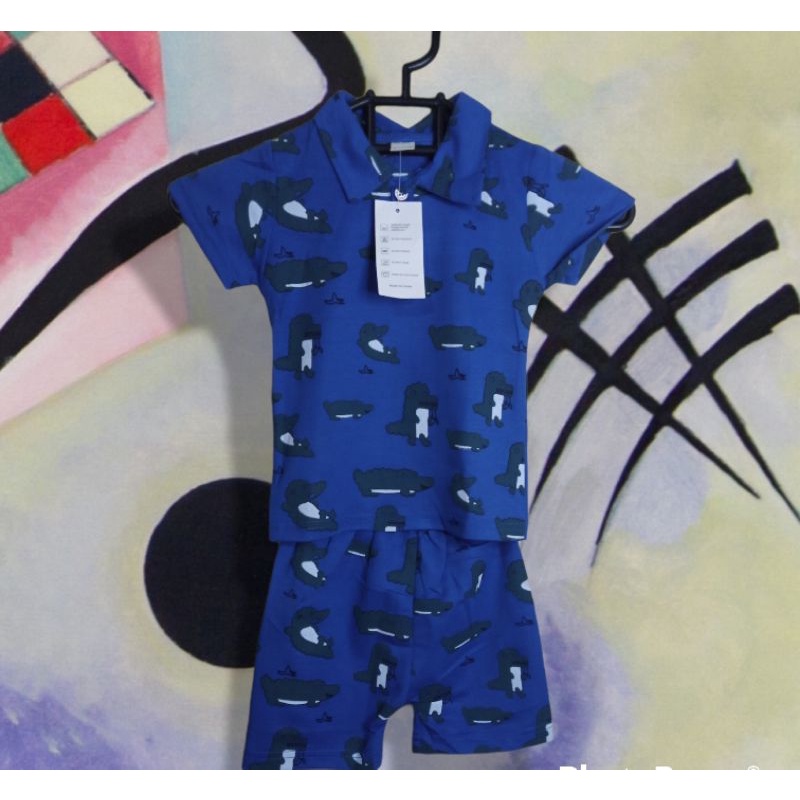 Baju Kaos Setelan Anak Laki Laki Import Untuk Umur 1/2 Tahun