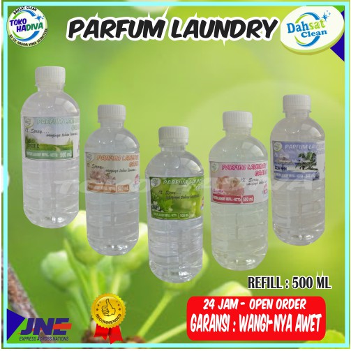 (COD)PARFUM LAUNDRY PEWANGI PAKAIAN LAUNDRY 500 ML DAHSAT CLEAN GRADE A,1X SPRAY WANGINYA TAHAN LAMA