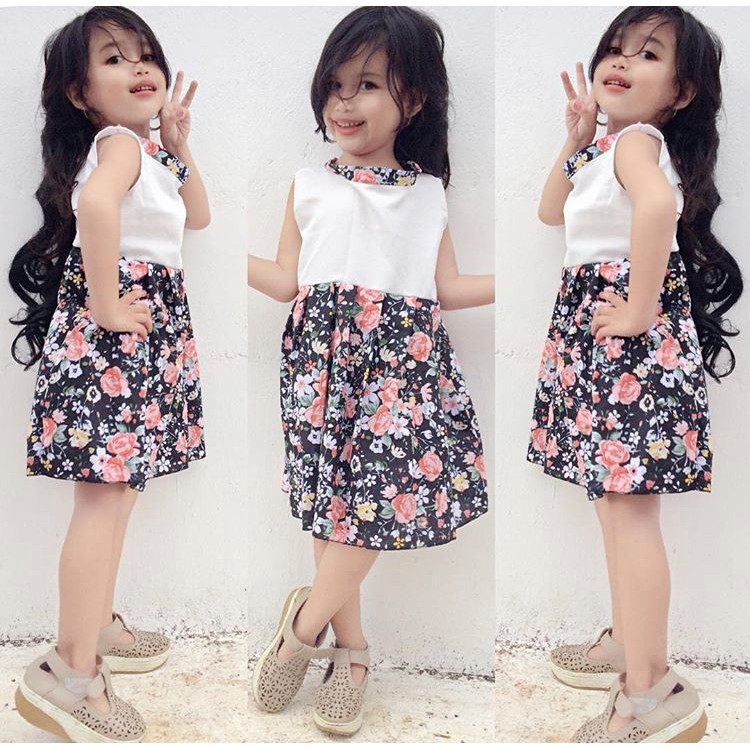 Sum Dress, baju dress terusan setelan anak perempuan, baju dress anak murah harga grosir