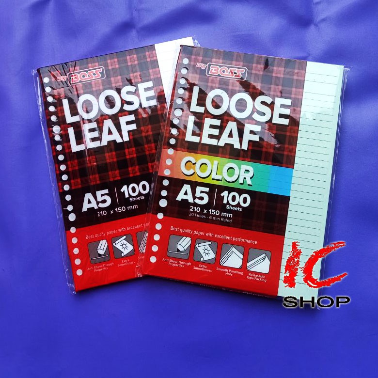 Jual Isi binder A5 100 lembar / Kertas Binder / Looseleaf Shopee