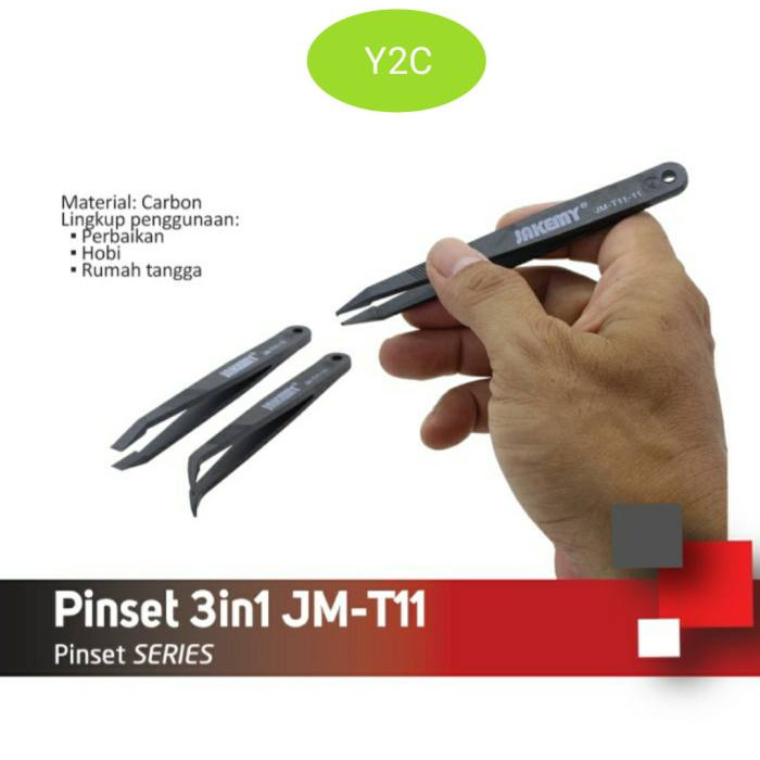 PINSET 3 IN 1 JAKEMY JM-T11 / ALAT SERVIS SERVICE HP LENGKAP TERLENGKAP TERMURAH