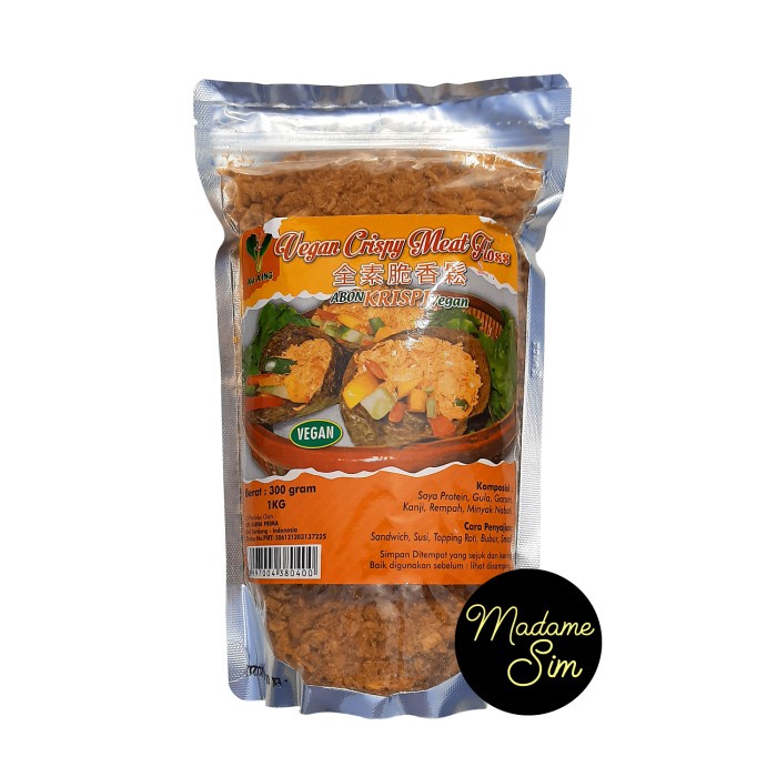 

ABON- ABON KRISPI VEGAN XU XING - VEGAN CRISPY MEAT FLOSS (300 GR) -MAKANAN-KERING.