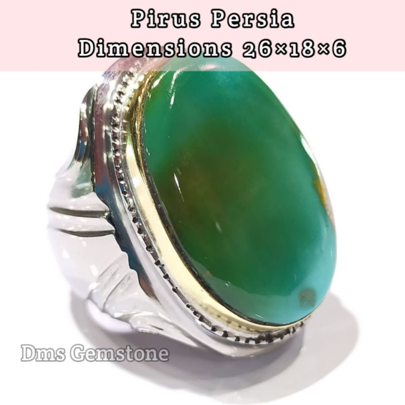 Batu Permata Pirus Persia Asli Natural