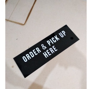 Sign Order &amp; Pick Up Here uk 30x10cm