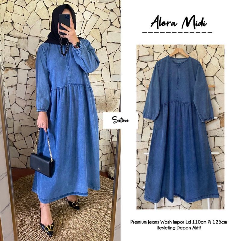 ALORA MIDI SATINE