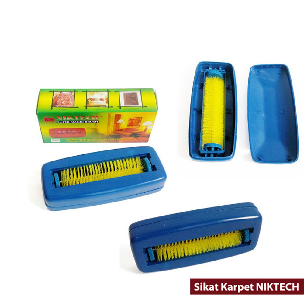 [1 Roll] Sikat Karpet Single Roll Super Magic Brush Sikat Serbaguna - Warna Random