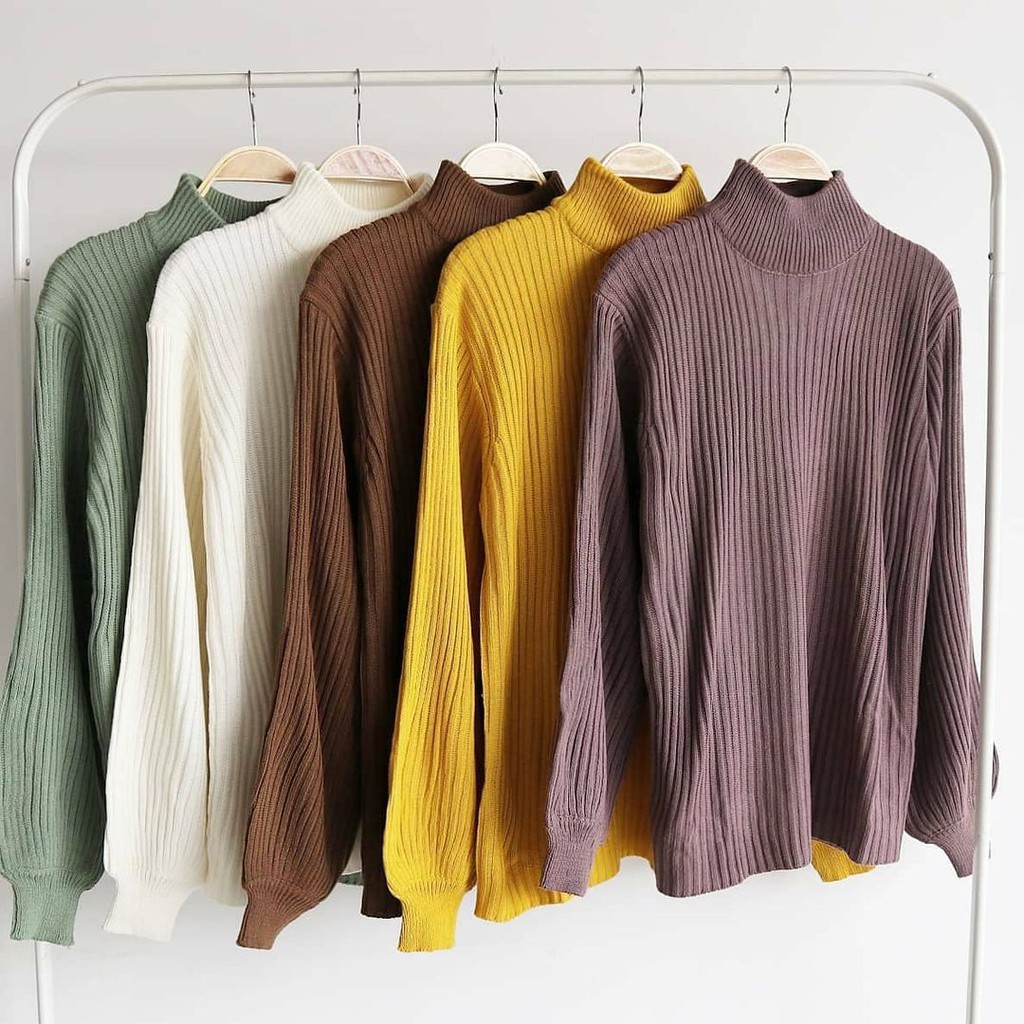 SWEATER RAJUT WANITA   /ATASAN RAJUT WANITA JUMBO TEBAL/OLIVER BOXY SWEATER OVERSIZE