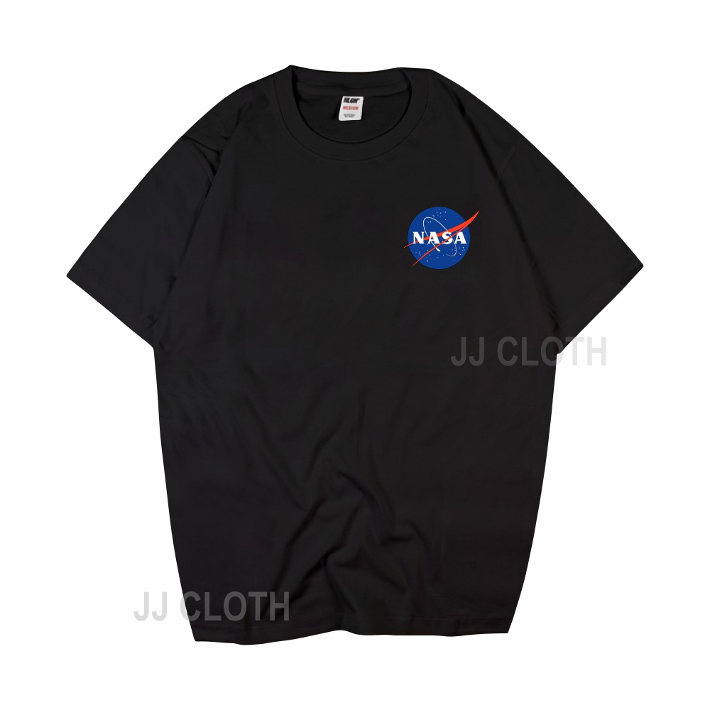 TSHIRT BAJU KAOS DISTRO PRIA WANITA NASA LOGO BASIC MIRROR COTTON COMBED 30S