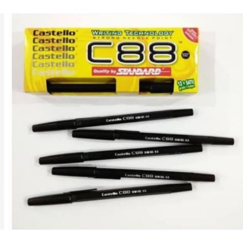 

PULPEN/BOLLPOINT STANDARD C88, PER KOTAK ISI 13 PCS