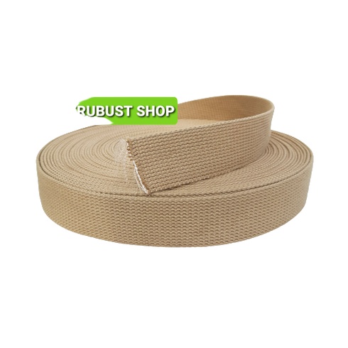 tali webbing katun webbing tas ukuran 3.8cm jual per roll