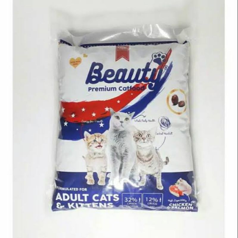 Beauty Cat Food 1 Kg Makanan Kucing Kering Dry 1Kg