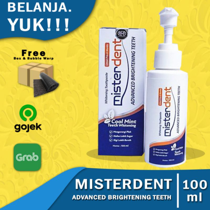 BPOM MISTERDENT ADVANCED BRIGHTENING MENGATASI GIGI KUNING DAN KARANG GIGI SECARA INSTAN