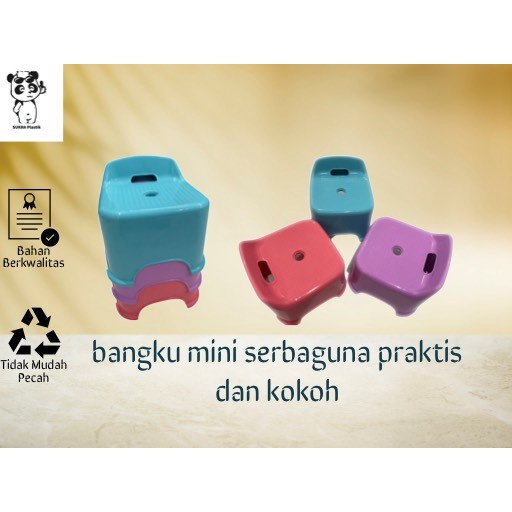 2pcs Bangku jongkok plastik #8285