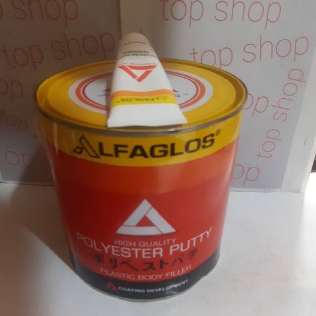 DEMPUL ALFAGLOSS POLYSTER PUTTY UKURAN GALONAN