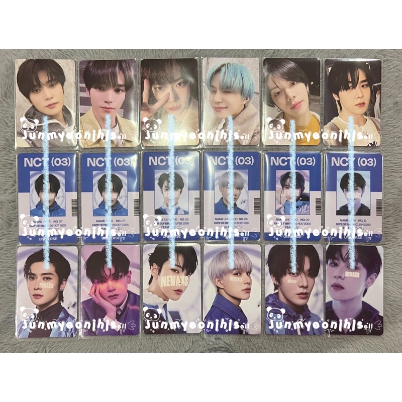 [ SET ] Jaehyun, Taeyong, Doyoung, Jungwoo, Yuta, Kun ID Card + Photo Card Universe MD