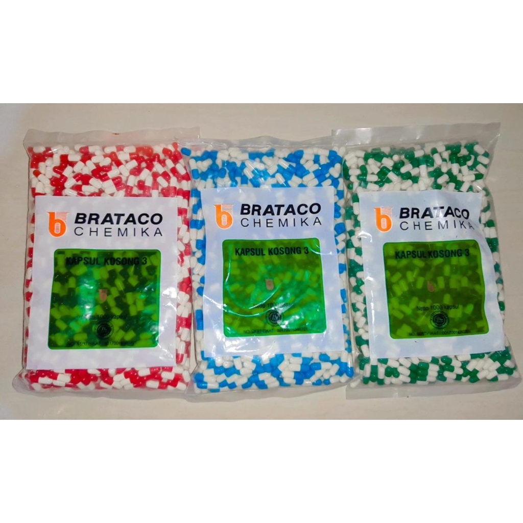 Kapsul Kosong 3 Isi 1.000 Kapsul Marek Brataco Dan Marek Lokal (Wajib Tanya Stok dan Marek Sebelum B