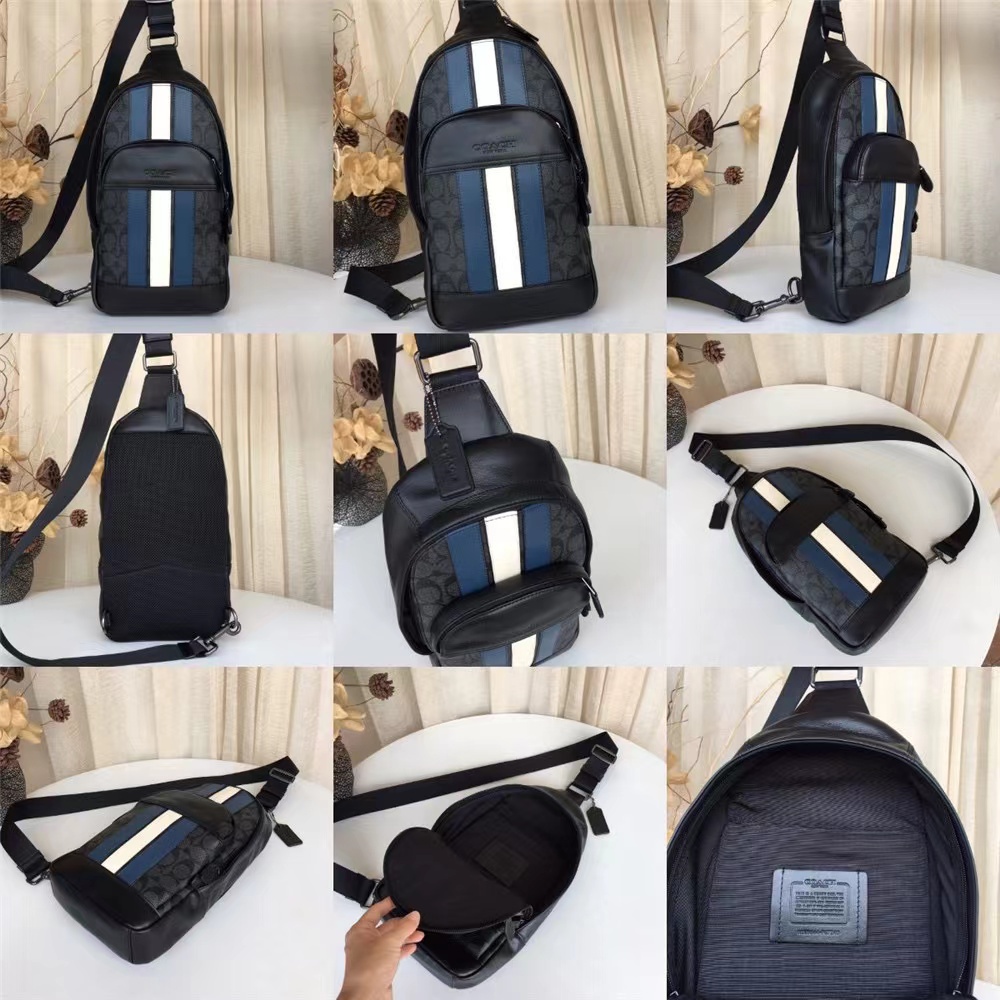 TAS SLING BAG PRIA SIGNATURE SELEMPANG BAHU CH HOUSTON VARSITY SLINGBAG PACK DENIM