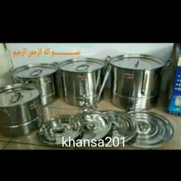 Panci Set Steamer Stock Pot Nagako 555 Literazhii