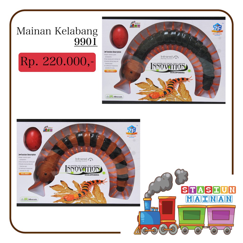RC Innovation Scolopendra Mainan Anak Remote Control Kelabang 9901