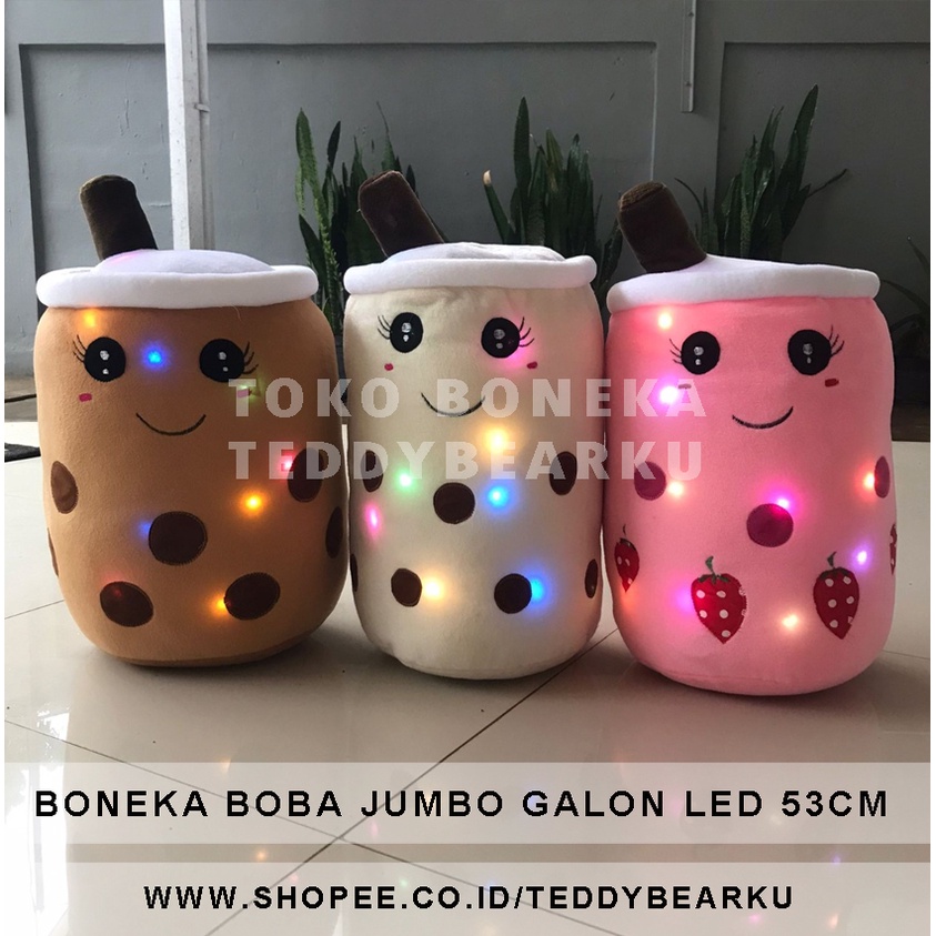 TERMURAH! BONEKA BOBA LED GALON JUMBO 53CM PRODUSEN LANGSUNG