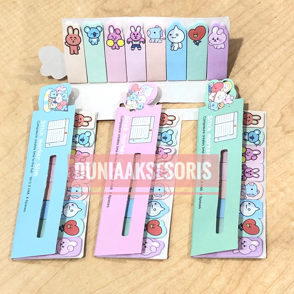 

STICKY NOTE MARKER BTS / BT21
