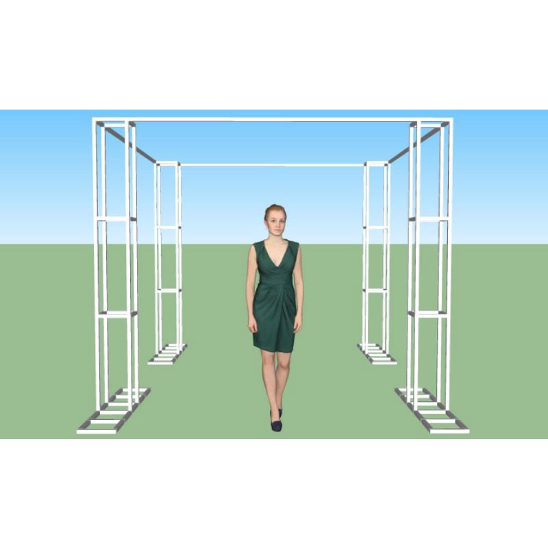 GAPURA PINTU MASUK TINGGI 250cm  / GAZEBO JALAN / gapura lorong dekorasi wedding Backdrop pintu masu