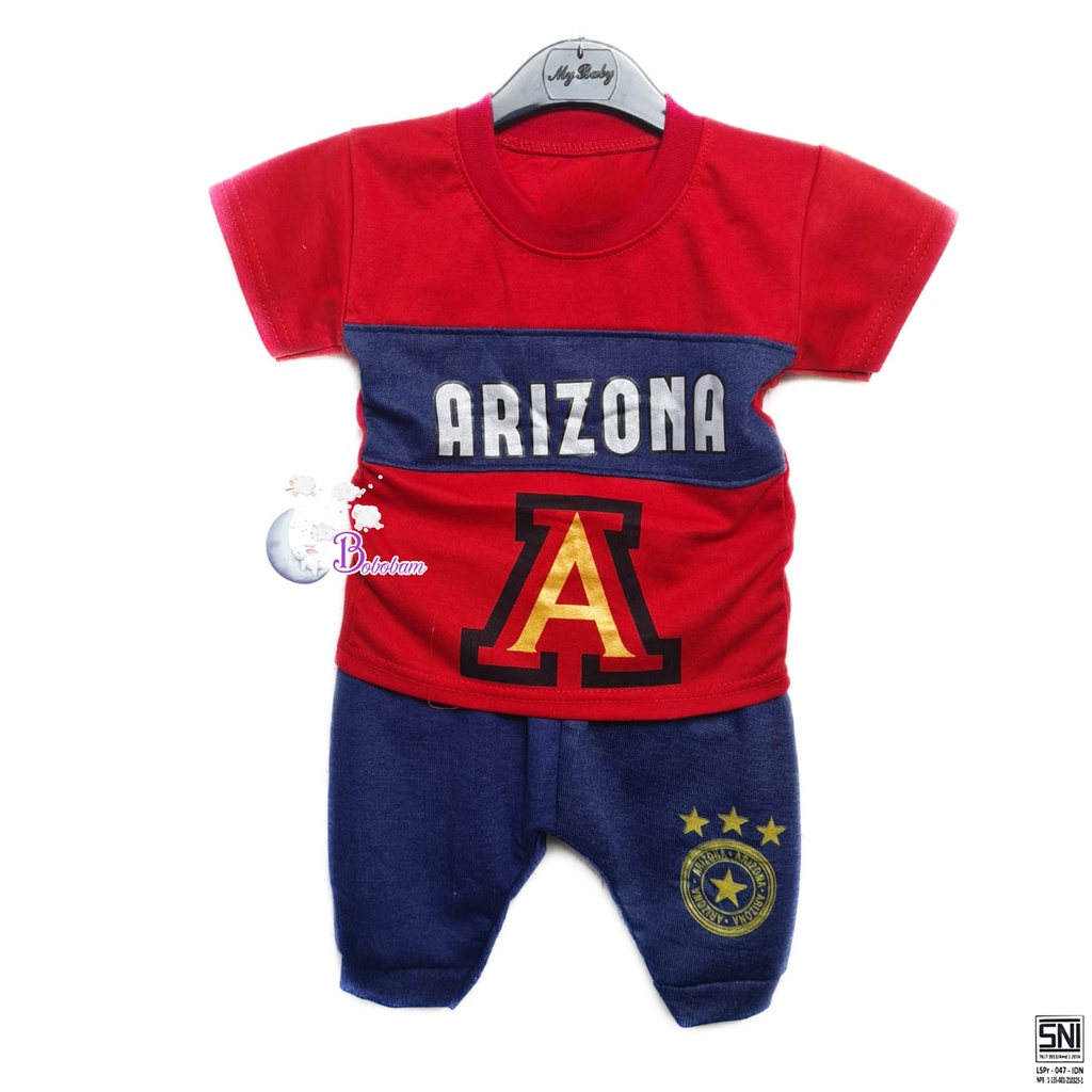 BAJU BAYI BOBOBAM ECER ARIZONA SETELAN ANAK LAKI-LAKI / SETELAN ANAK HARGA GROSIR