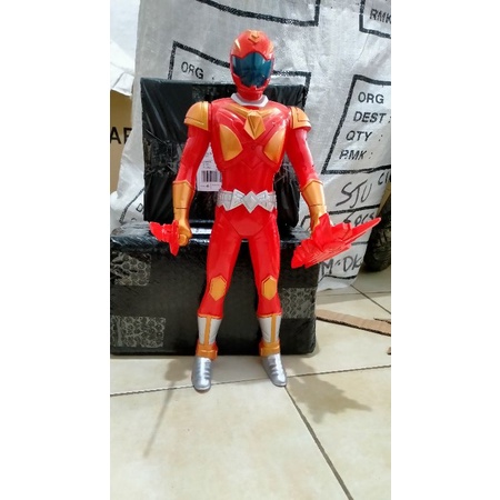 Mainan robot power ranger nyala dan bersuara free batrai