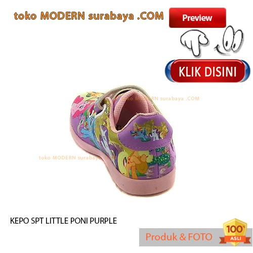 SEPATU ANAK KARAKTER PRINTING KEPO SPT LITTLE PONI PURPLE