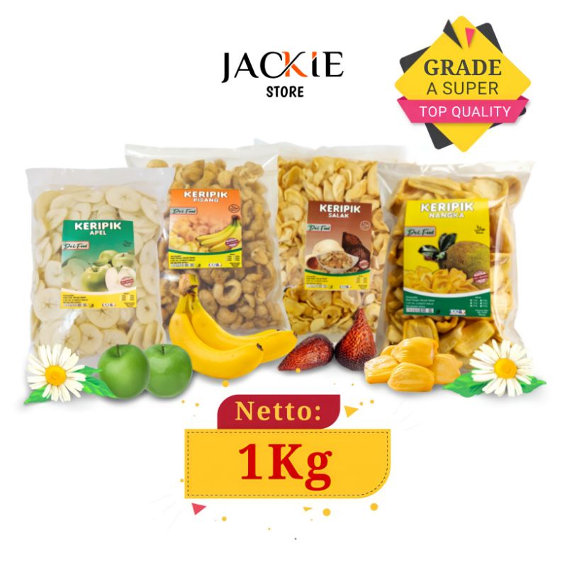 

Keripik Nangka Salak Apel Pisang Premium Khas Malang Export Quality