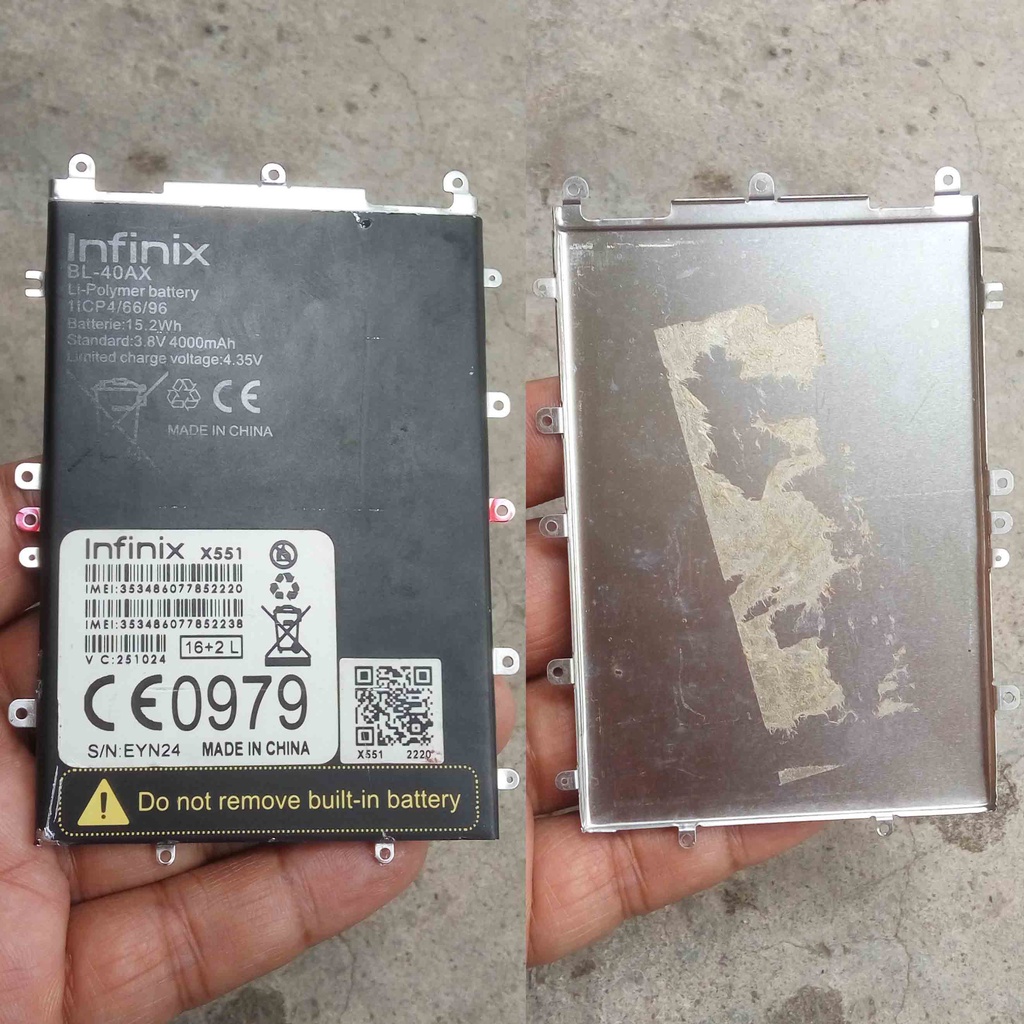 Tutup Baterai Infinix Hot Note X551 Frame Cover Batrei Infinix X551 Original Copotan Pelindung Bater