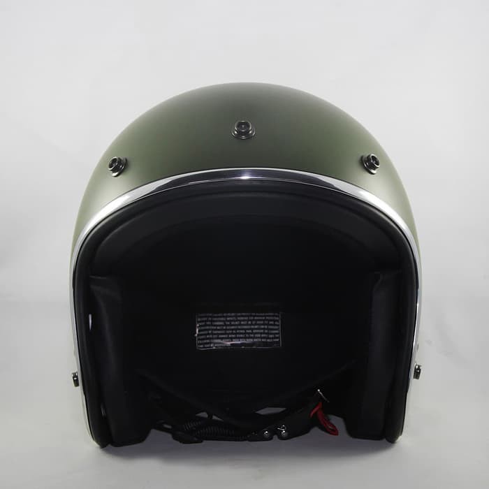 Helm Retro SADA Jitsu Matte Army  ( Helm Classic / Helm Klasik / Helm Vespa / Helm Bogo )