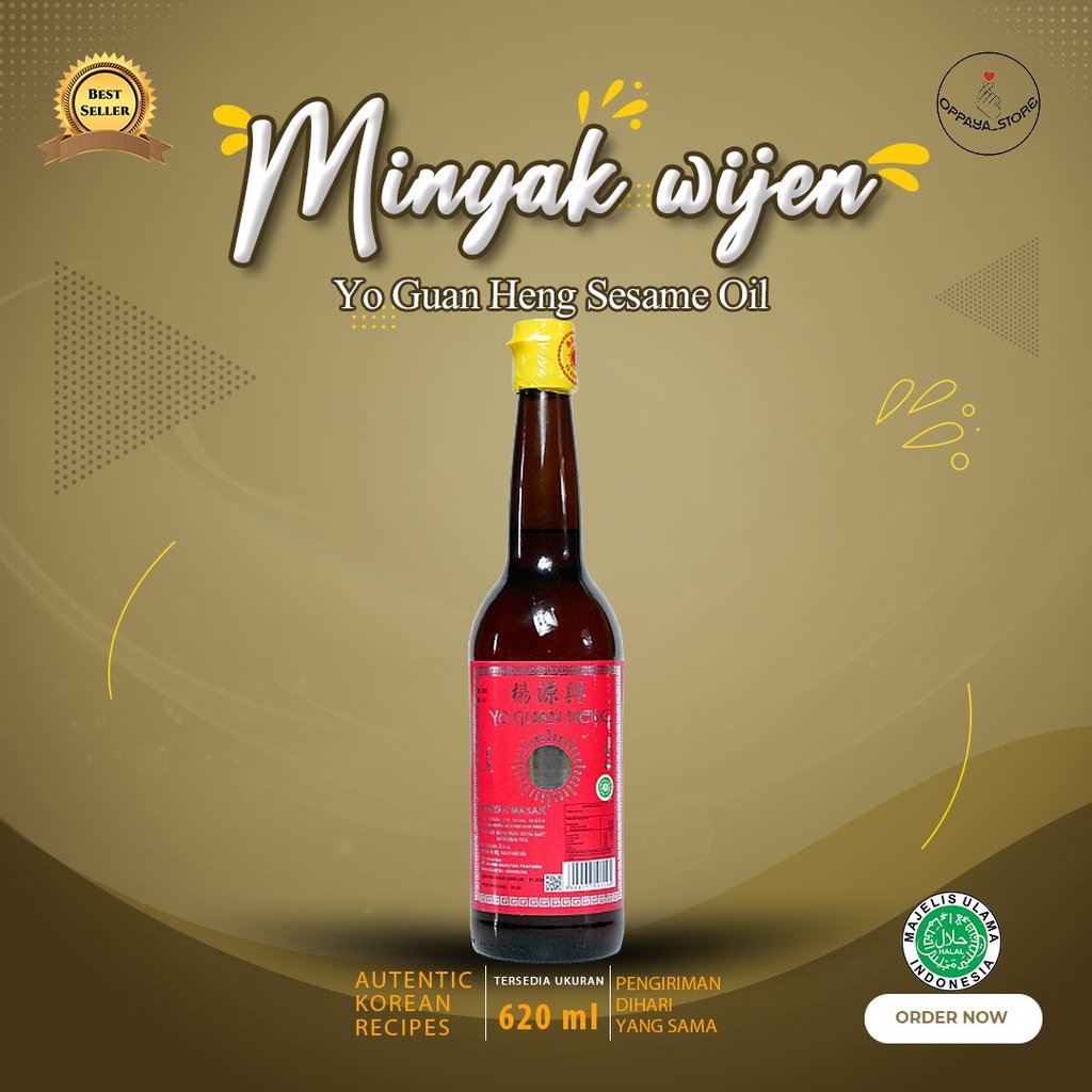 

Minyak Wijen Masak Cap Matahari Yo Guan Heng Sesame Oil 620 Ml Halal