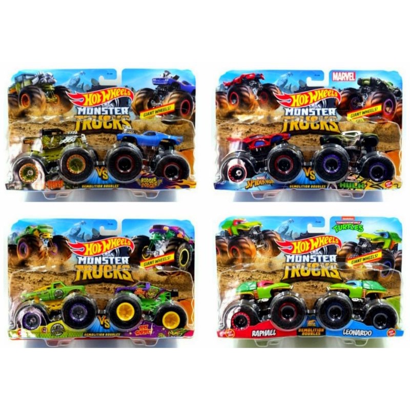 Hot Wheels Monster Trucks Demolitin Doubles Original Mattel Hotwheels Monster truck isi 2