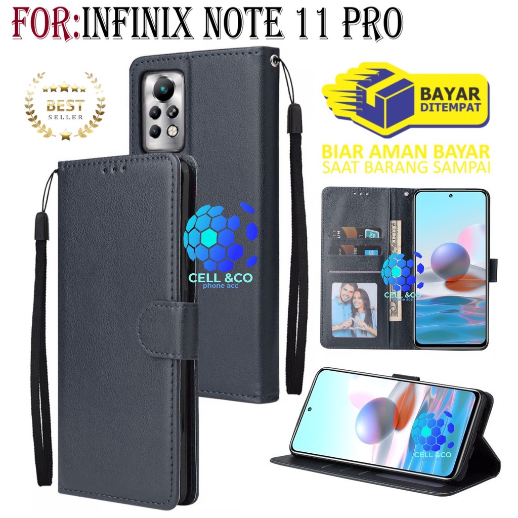 NEW INFINIX NOTE 11 PRO CASE FLIP LEATHER WALLET PREMIUM FLIP CASE BUKA TUTUP KESING HP CASING FLIP CASE WALLET INFINIX NOTE 11 PRO