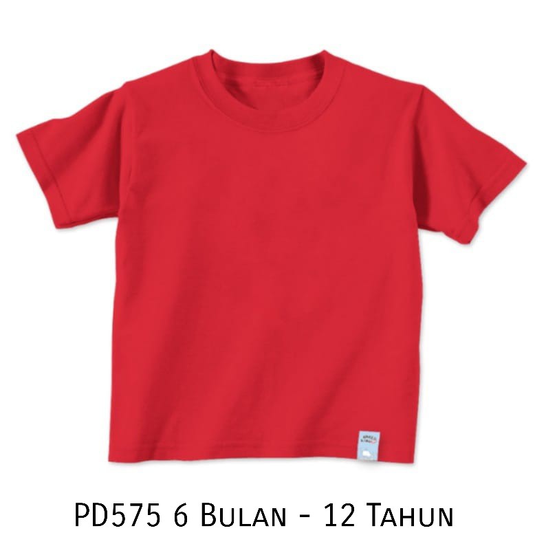 PD575 Kaos Polos Bayi Anak Remaja Orange Peach