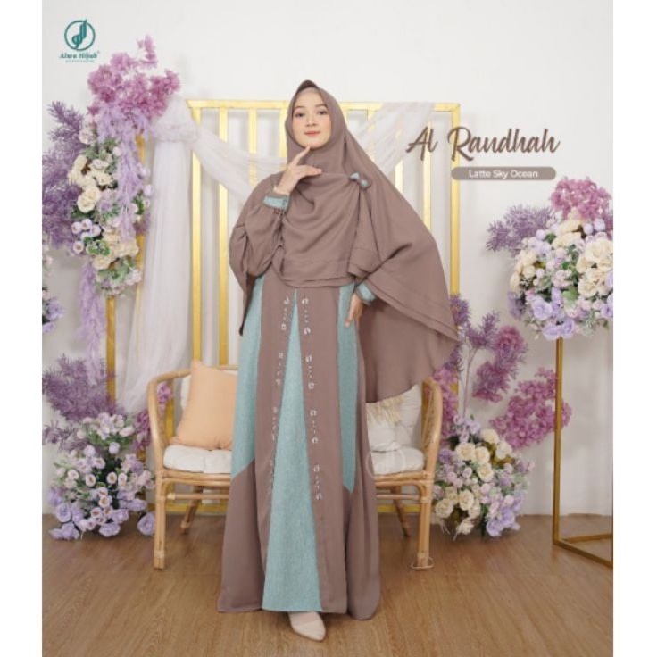 GAMIS  AL RAUDHAH • SET KHIMAR