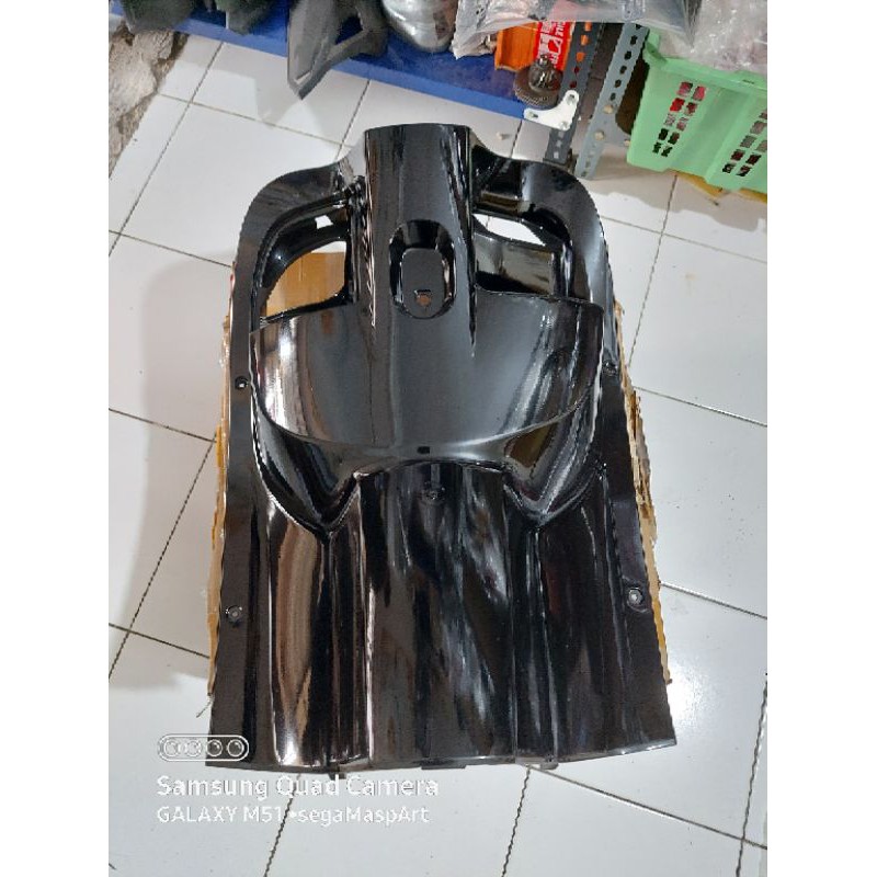 cover inner lower legshield kontak new scoopy fi esp 2017 2019 k93 hitam original