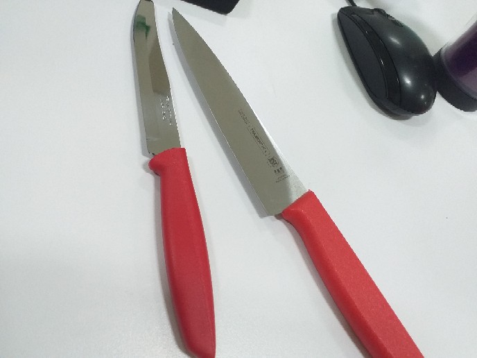 Pisau Buah 12 Cm Tramontina Plenus Fruit Knife 29808/062 Merah Original Brazil Tajam