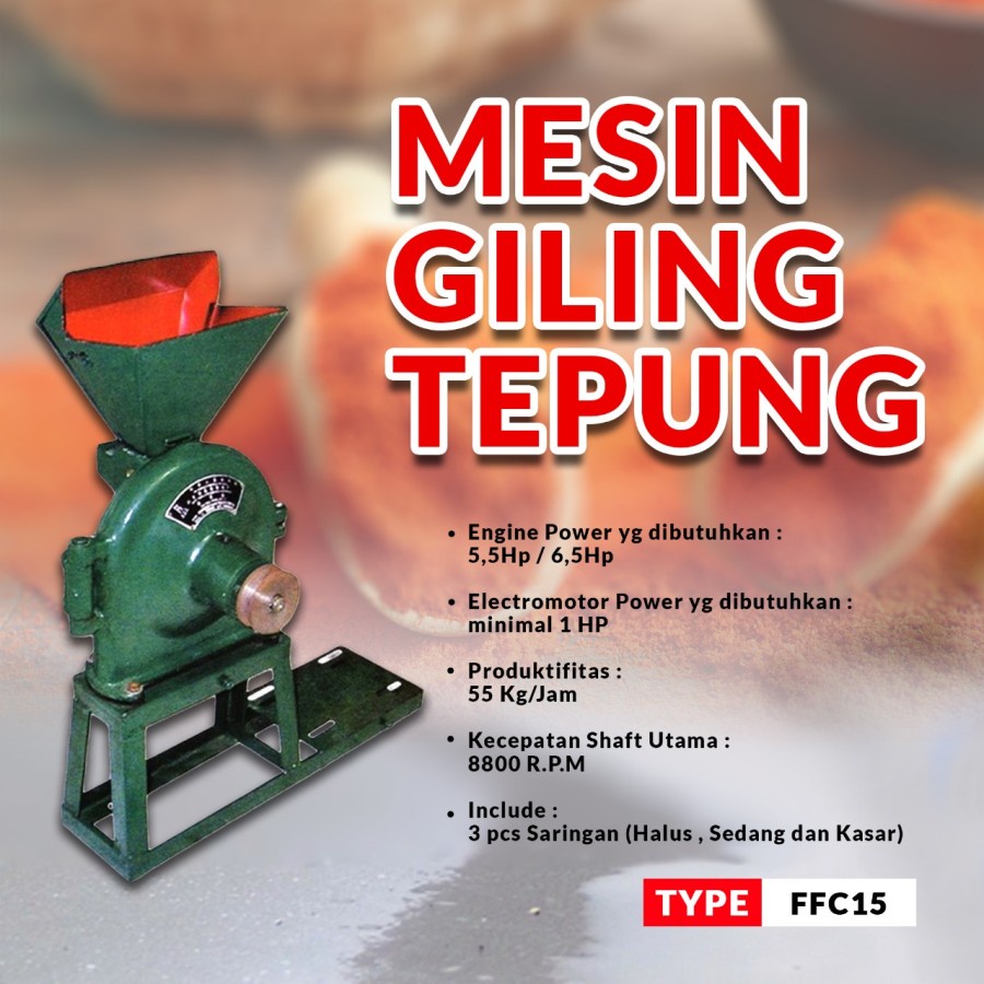 Mesin Gilingan Tepung FFC15 Disk Mill FFC15 Mesin Penghalus FFC15 Giling Tepung FFC15