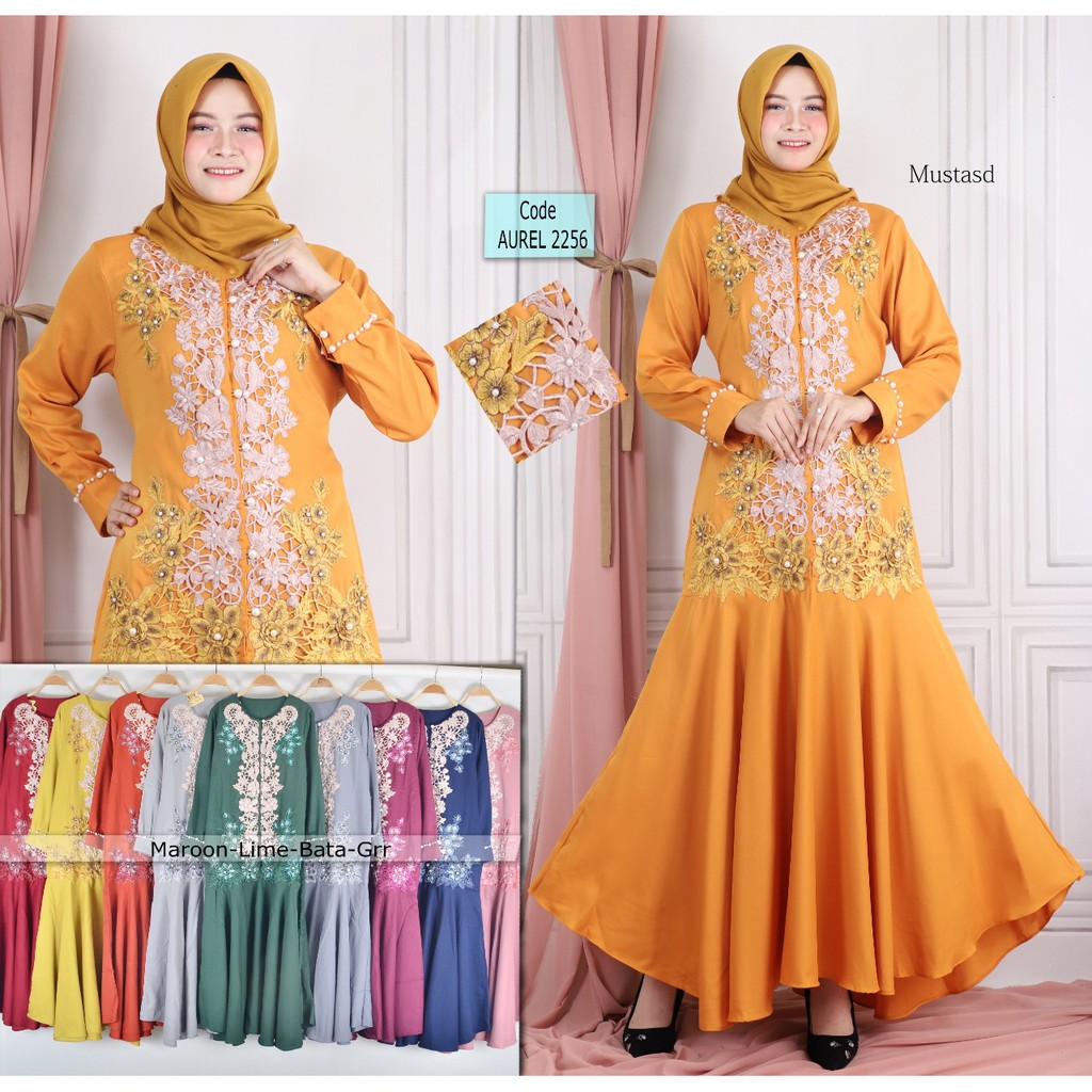 BAJU PESTA MUSLIM WANITA TERBARU