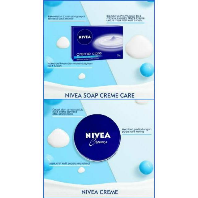 Nivea creme 100 ml + nivea creme care soap 75 g