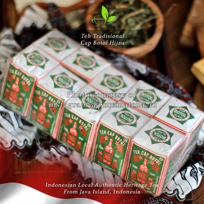 

[COD] Teh Indonesia - Cap Botol HIJAU 40gr Indonesian Jasmine Tea 10pc [COD]