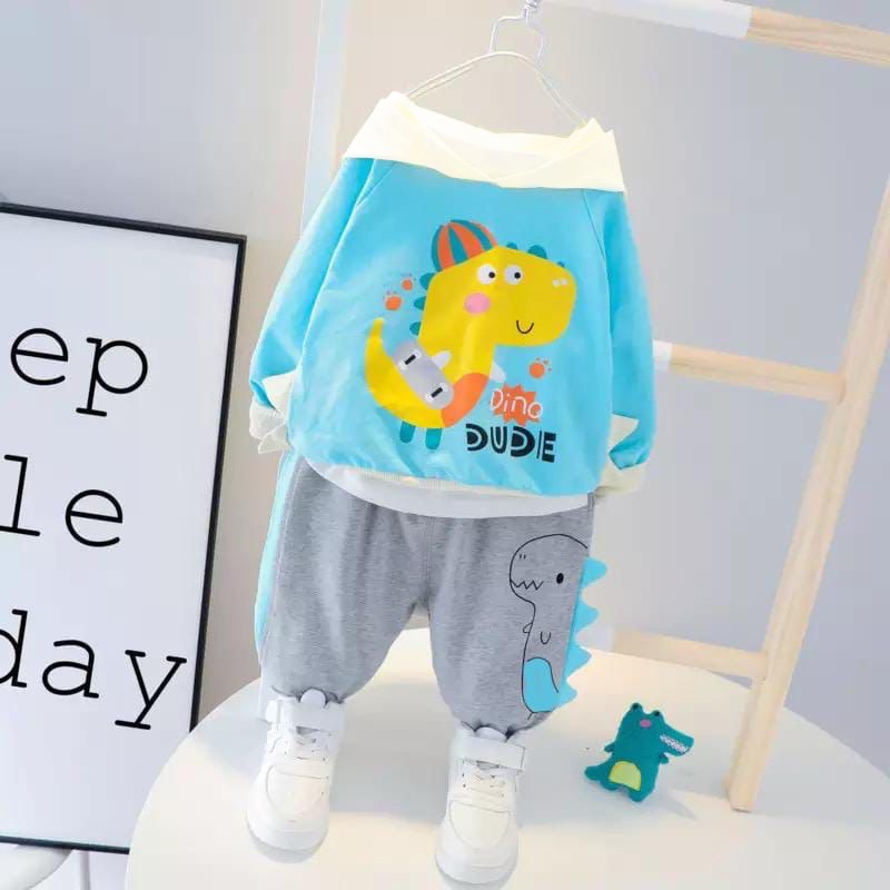 [set dude OT] setelan anak laki-laki babyterry varian warna