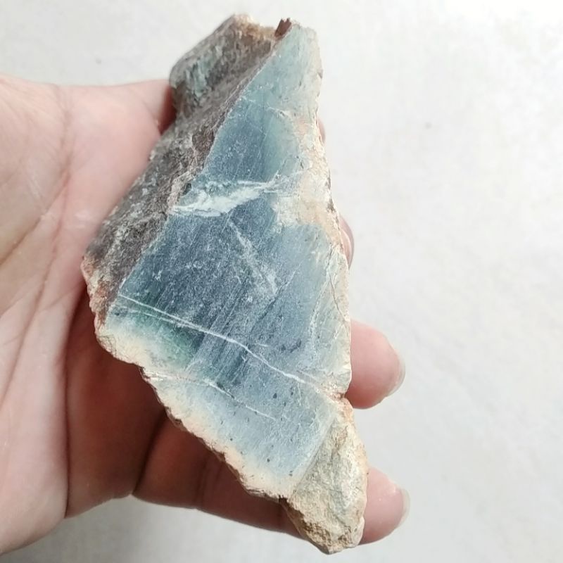 Rough / Bahan Batu Natural Giok Black Jade / Serpentine Aceh 02