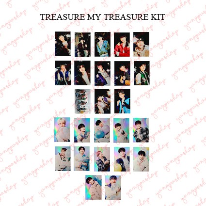 [READY / SET] TREASURE MY TREASURE KIT TRES PHOTOCARD UNOFFICIAL FANMADE YANGPASHOP HARUTO JUNKYU AS