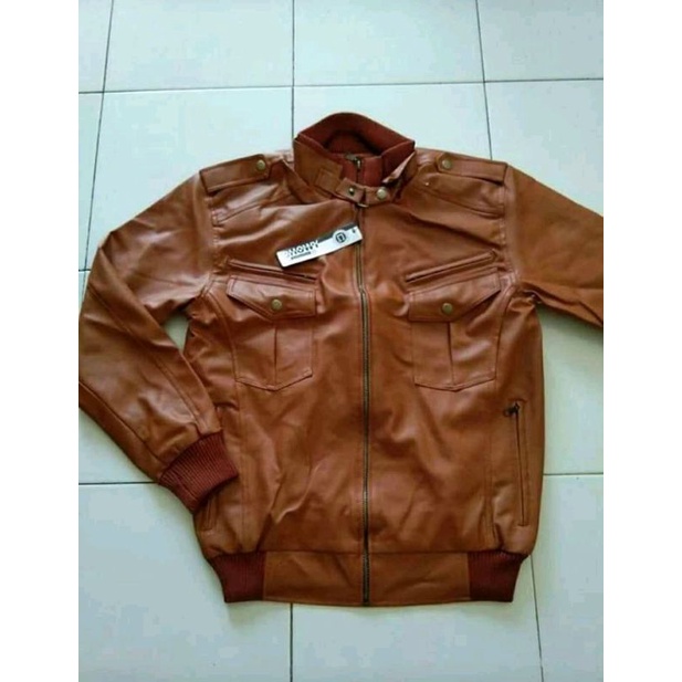 Jaket Motor Pria Kulit Semi Jaket Pria Casual Jaket Touring Elegant Jaket Model terbaru Jaket Kulit Asli New