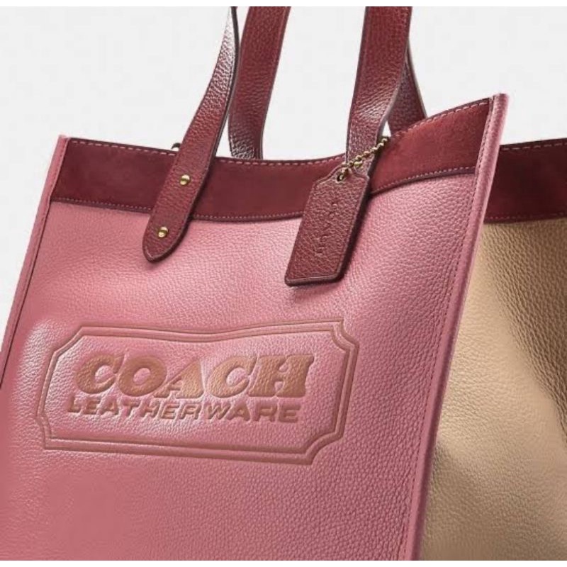 Field Tote In Colorblock With Coach Badge (C1093)