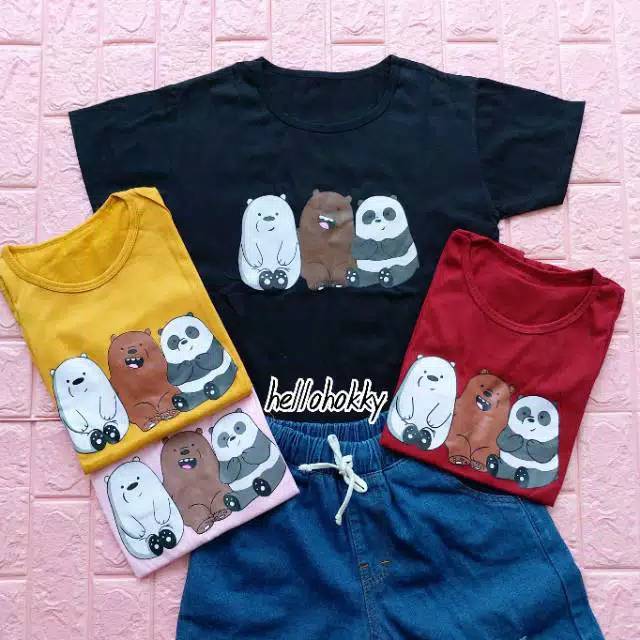  Kaos  oblong  wanita  BEAR Shopee  Indonesia